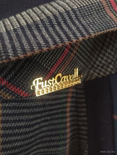 Красивая теплая длинная юбка в клетку, с поясом.