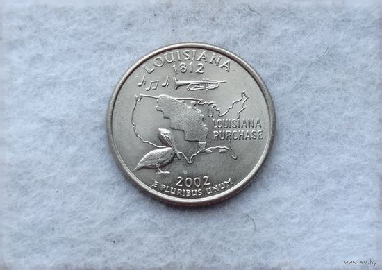 Werty71 США 25 центов (квотер) 2002  D Штат Луизиана