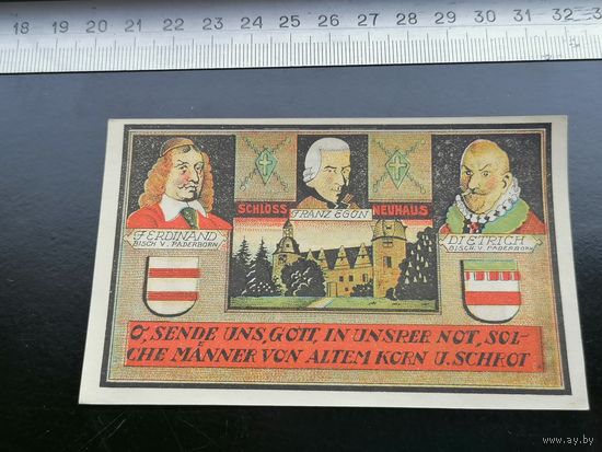 Германия-нотгельд 3 марки 1921 neuhaus