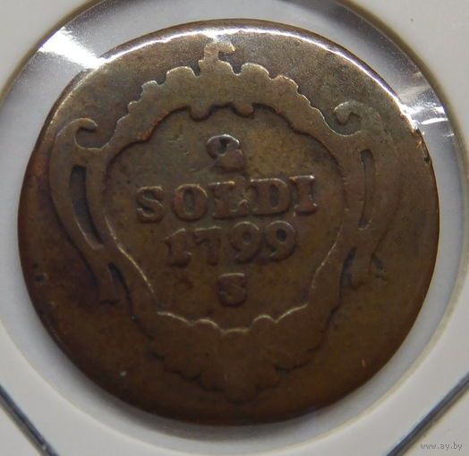 Горица и Градишка 2 сольдо 1799 г