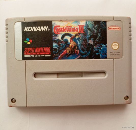 Super Nintendo Super Castlevania IV 4. SNSP-AD-FRG. 1992г. ФРГ