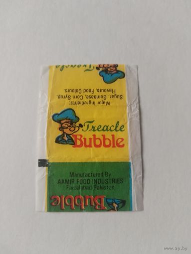 Обертка от жевательной резинки.