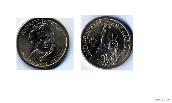 МОНЕТЫ , 1 доллар,США ( А.ДЖЕКСОН ) ИЗУЧАЙТЕ ФОТО