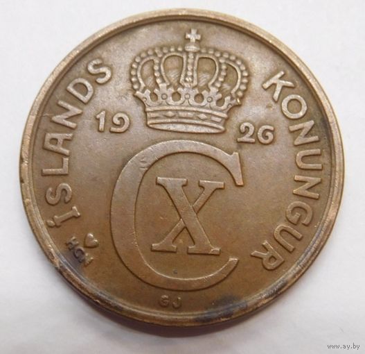 Исландия 5 аурар 1926 г.