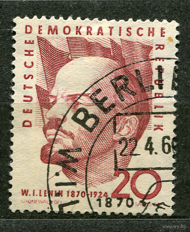 Ленин. ГДР. 1960. Полная серия 1 марка