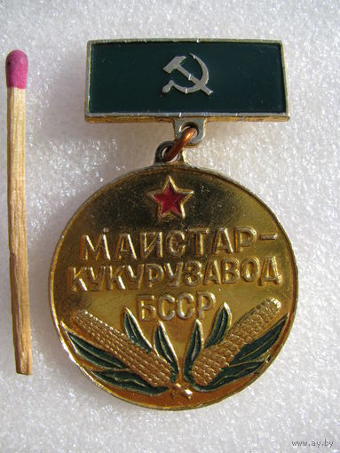 Знак. Мастер - кукурузовод БССР. 60-е годы