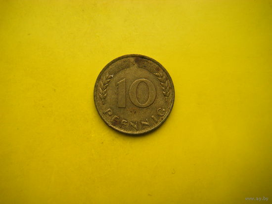 ФРГ 10 пфеннигов 1971г. J