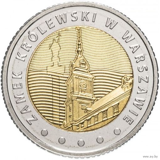 Польша 5 злотых, 2014 Королевский замок в Варшаве UNC