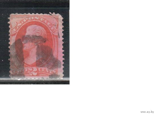 США-1870, (Мих.37), гаш.  , Стандарт, Президенты, Джексон(3)