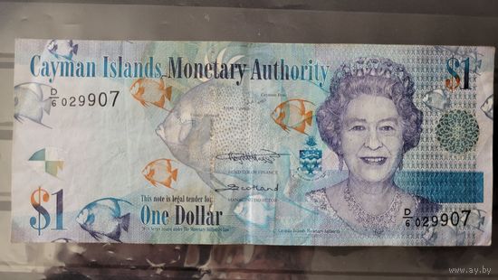 С 1 руб. Каймановы острова. 1 доллар