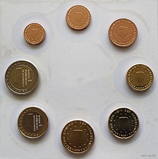 Нидерланды годовой набор евро 2008  BU