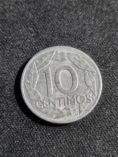 Испания 10 сентимо 1959