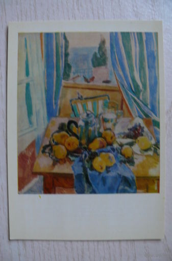 Антипова Е., Натюрморт с воробьями; 1980.