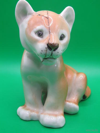 "Львенок". Статуэтка. ЛФЗ. Ленинградский фарфоровый завод. Ретро СССР. м
