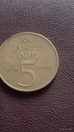 ГДР 5 марок 1969 год