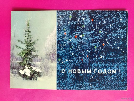 С новым годом! Чистая. Двойная. 1965 года. Серышев. 2487.