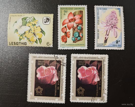 РАСПРОДАЖА КОЛЛЕКЦИИ. марки "цветы"