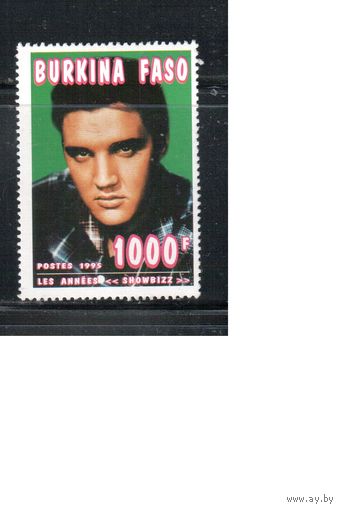 Буркина-Фасо-1995,(Мих.1401) ** , Элвис Пресли