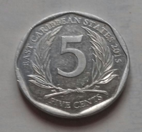 5 центов, Восточные Карибы 2015 г.