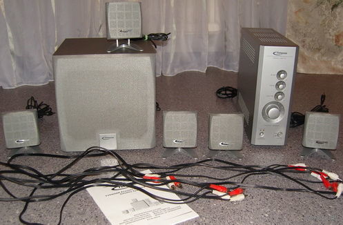Активные колонки Typhoon 5.1 AT-50219 Amplified Satellite System Retail
