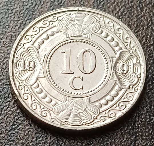 Нидерландские Антильские острова 10 центов, 1991    ( 1-8-5 )