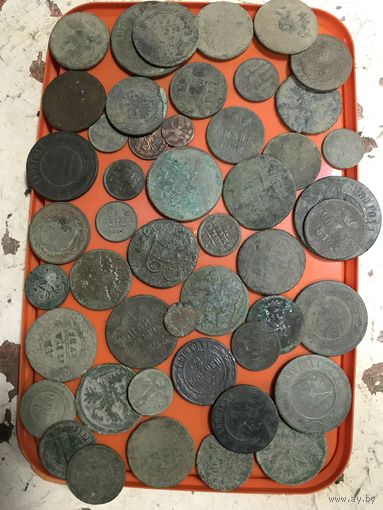 Монеты 1700-1900-е годы.цена за все.