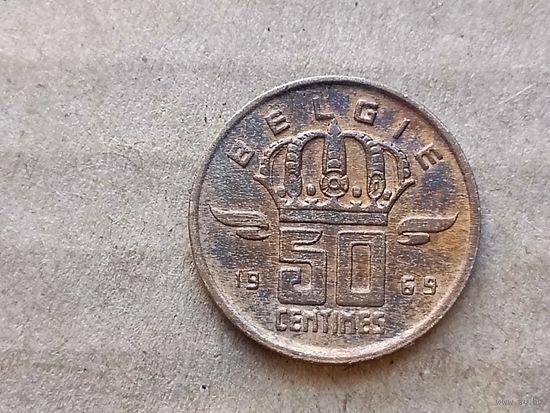 Бельгия 50 сантимов, 1969г. 'BELGIE' (D-107)