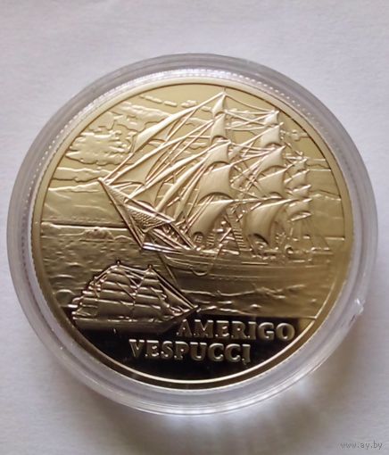 1 рубль 2010 г. Америго Веспуччи.БМЦ