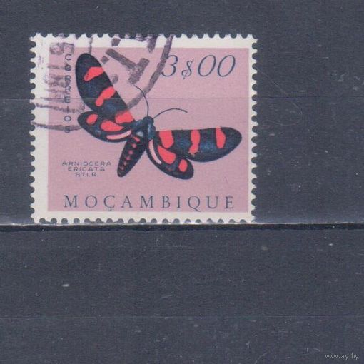 [1126] Португальский Мозамбик 1953. Фауна.Бабочка.3 э. Гашеная марка.