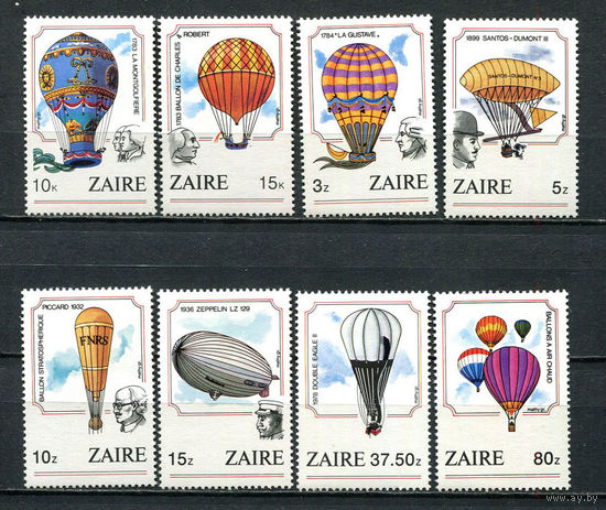 Конго (Заир) - 1984 - Возлушные шары - [Mi. 867-874] - полная серия - 8 марок. MNH.  (Лот 82HH)-T41P38