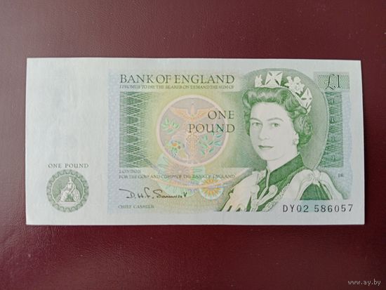 Великобритания 1 фунт 1981 UNC-