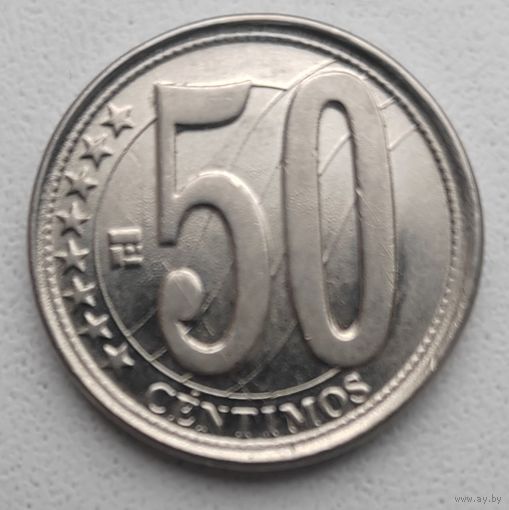 Венесуэла 50 сентимо, 2012_Y# 92_aUNC