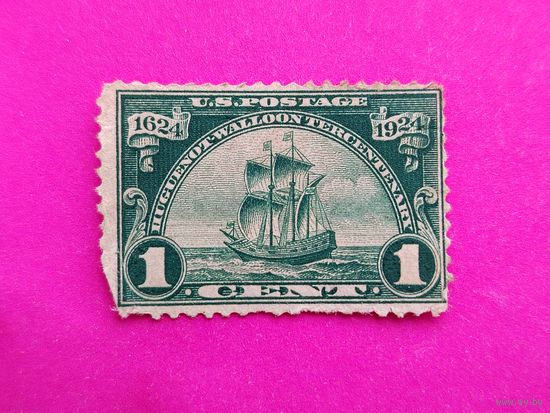 США. Парусник. ( 1 марка ) 1924 года. 11-10.