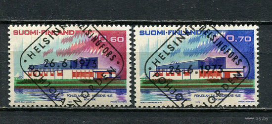 Финляндия - 1973 - Север - (гашение первого дня) - [Mi. 724-725] - полная серия - 2 марки. Гашеная с оригинальным клеем.  (Лот 24JM)-TG2P25