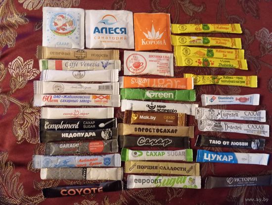 Сахар, пакетиков коллекцию