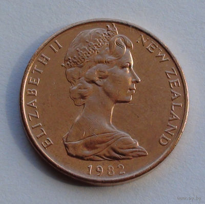 Новая Зеландия 2 цента. 1982 г.