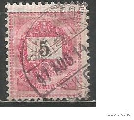 Венгрия. Письмо с цифрой. 1898г. Mi#44 ХА.