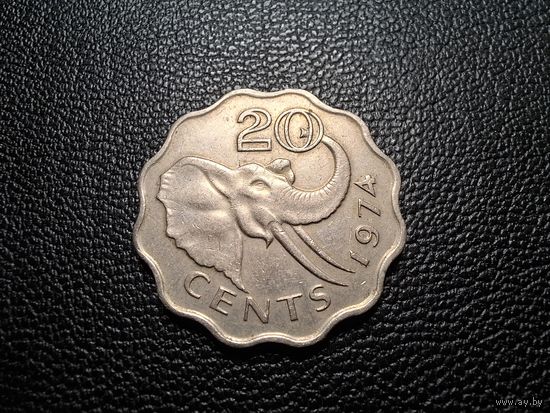 Эсватини (Свазиленд) 20 центов 1974