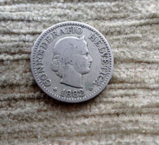 Werty71 Швейцария 10 раппенов 1882 рапп