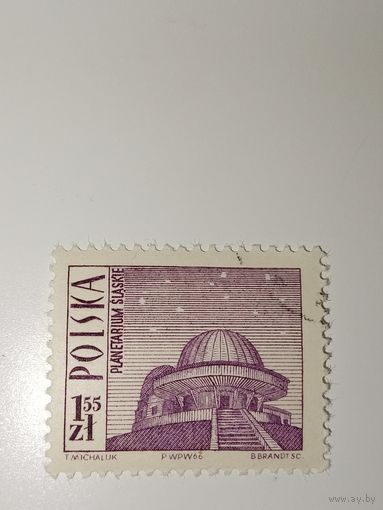 Польша 1966 изображает Силезский планетарий