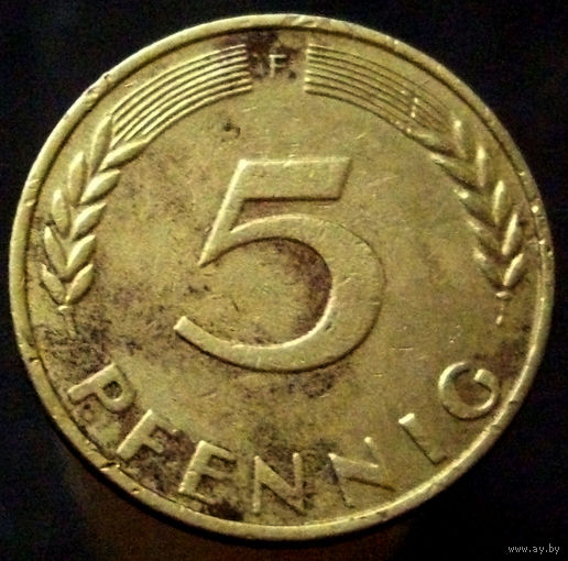 5 пфеннигов 1969 F ФРГ