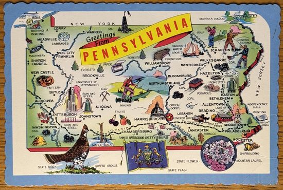 Пенсильвания США Pennsylvania USA чистая