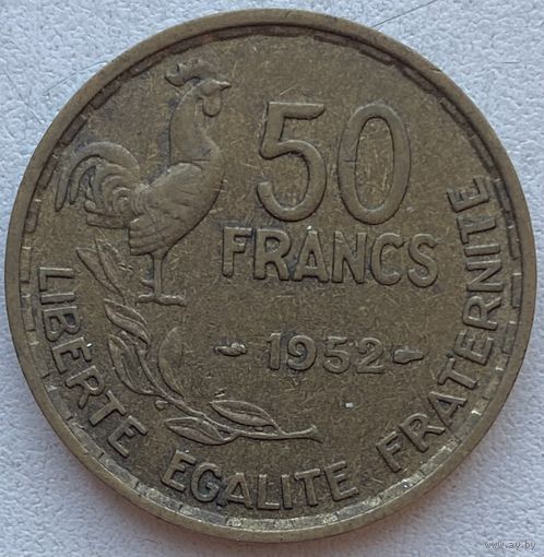 Франция 50 франков 1952 г.
