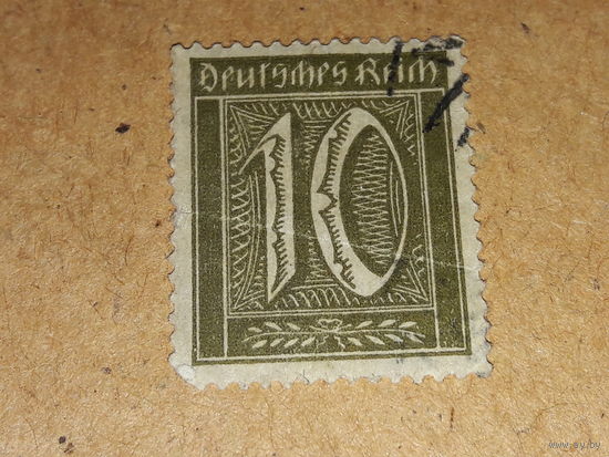 Германия Рейх 1921 Стандарт  Цифры