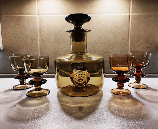 Графин и рюмки "Беловежская пуща", Неман