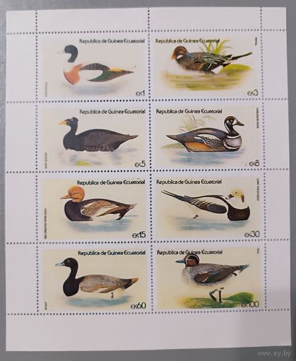 Экваториальная Гвинея, 1978. Утки, серия, лист
