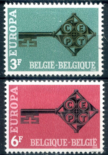 Бельгия - 1968г. - Europa CEPT - 2 марки - полная серия, MLH [Mi 1511-1512]. #2-Be-48-B-1