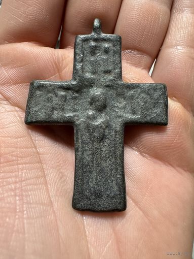 Крестик нательный старинный  Двухсторонний 15