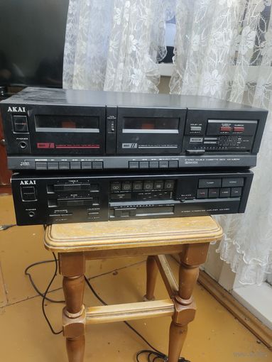 Магнитофон+усилитель AKAI