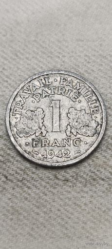 Франция 1 франк 1942